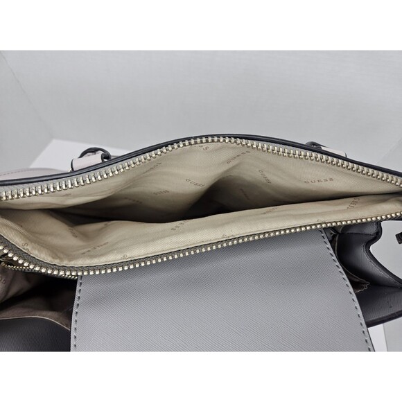 GUESS Cloud Multi Ryann Colorblock Society Carryall Tote Purse Bag Satchel - Picture 6 of 12